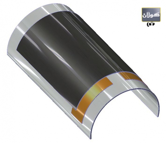 باتریەكی تەنك وەك كاغەز لوول دەدرێت